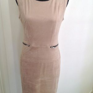 Faux suede dress